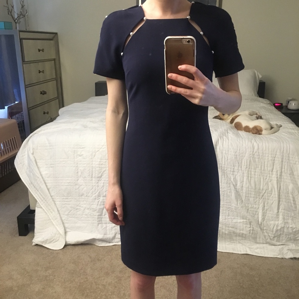 Alice + Olivia Navy dress